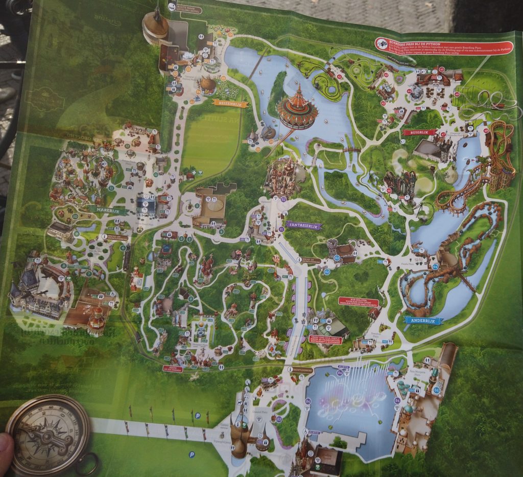 Karte des Efteling Parks